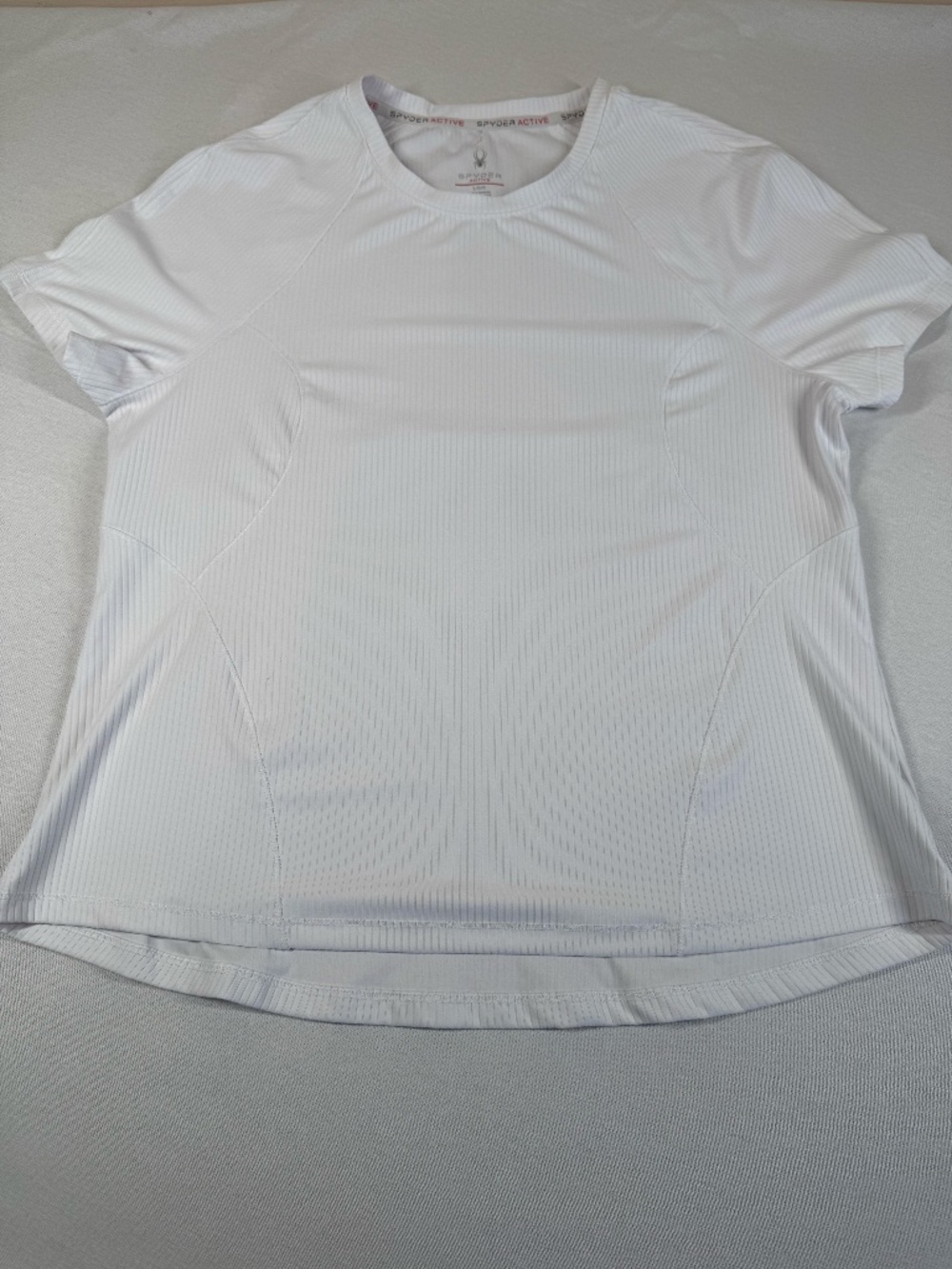 Spyder Active Women's Athletic Ribbed Shirt Size Large - White